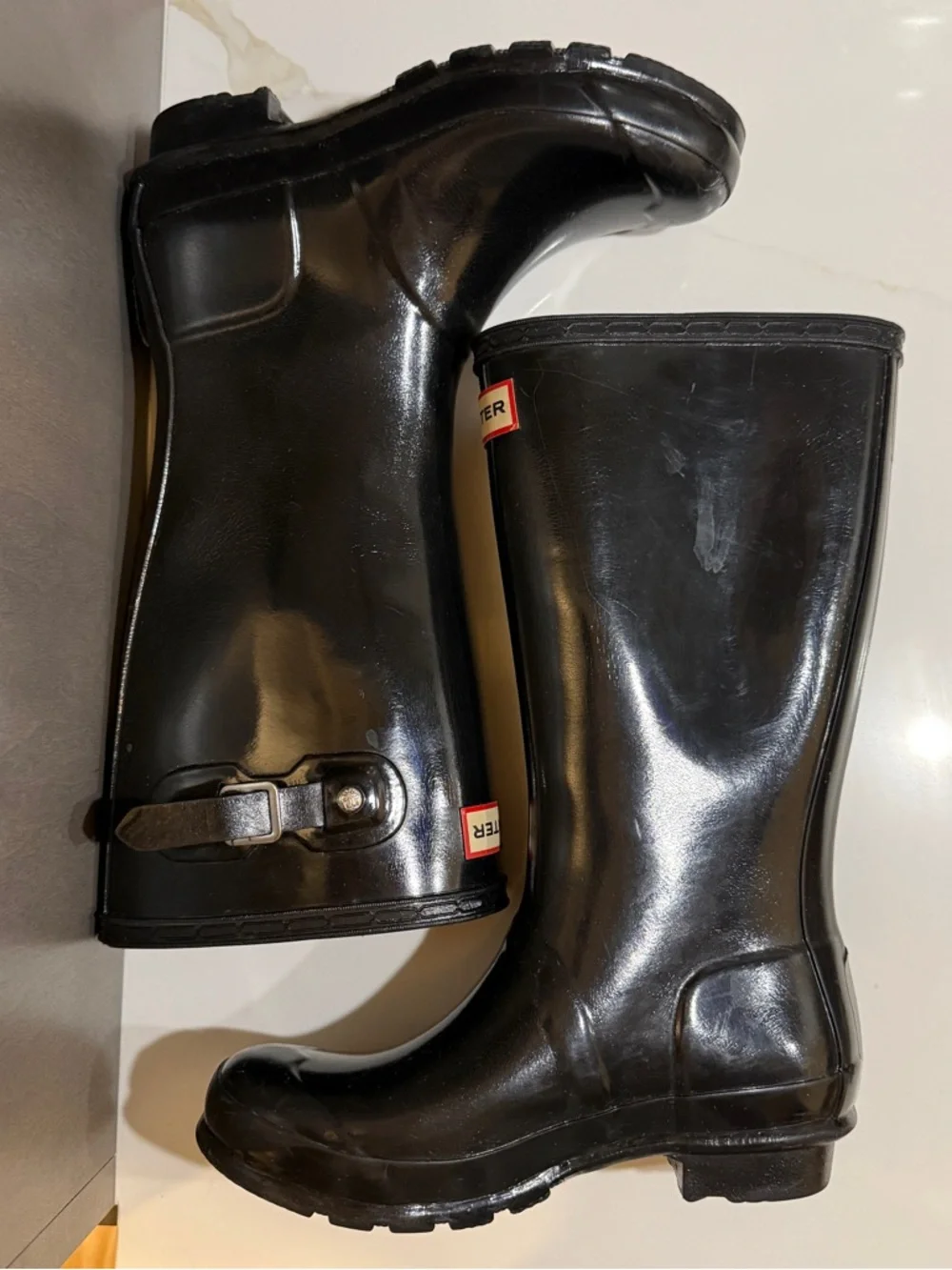 Hunter Rain Boots - Sz 3 boys / 4 girls
